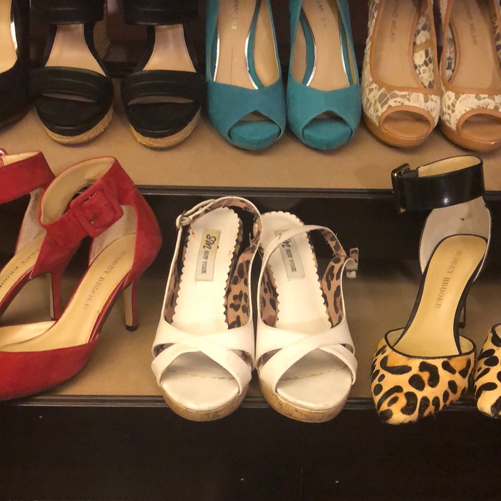 White pumps